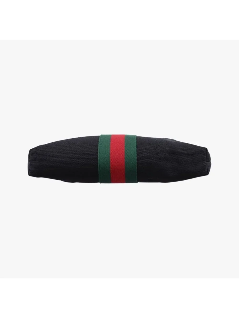 Gucci Sherry Line Black Red Green Canvas Tote